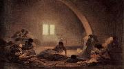 Francisco de Goya Das Pestlazarett Spain oil painting artist